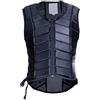 perfk Gilet da Equitazione Gilet da Equitazione Imbottito Professionale Nero con Cerniera Protettiva, S