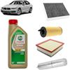 OP Kit tagliando 4 filtri + 5L olio Edge 5W30 per BMW Serie 3 F30 316d 318d 320d 325d 2011+