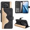 Fertuo Cover per Realme 12 Pro 5G / 12 Pro+ 5G, Custodia Cover a Libro in Pelle Portafoglio con Porta Carte e Chiusura Magnetica [Interna in Silicone] Flip Case per Realme 12 Pro Plus, Nero