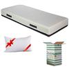 EVERGREENWEB MATERASSI & BEDS EVERGREENWEB Materasso Singolo 85x190 in Memory Foam e Molle INSACCHETTATE INDIPENDENTI h 25 cm + Cuscino Letto Gratis Rivestimento Sfoderabile Lavabile Ortopedico RIGENERANTE Ideale per Sportivi