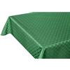 emmevi Tovaglia Cucina Antimacchia Bordata Cotone Resinato Morbido Quadretti MOD.Erika 140X240 Verde