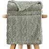 GC GAVENO CAVAILIA Coperta in pile soffice per letto, divano, divano, divano, divano, coperta e copriletto, confortevole, termica, calda e accogliente, elegante coperta jacquard (130 x 180 cm),