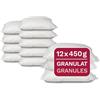 airself 12 confezioni di ricarica per deumidificatori universali da 450 g, granulato in sacchetto di pile, adatto ai deumidificatori per ambienti standard