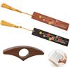 Weniubit 2 pezzi segnalibro legno e 1pezzi leggio per libri, bookmark Adatto per regali a uomini, donne, appassionati di libri e insegnanti (Colore B)
