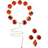 SINSEN Cintura da corvo per adolescenti Titani, accessori per costume di scena con gemme rosse, catena regolabile in vita, gioiello anime, con strass, accessorio per cosplay, per donne e feste di