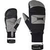 Ziener GENDON - Muffole da sci da uomo, traspiranti, impermeabili, alla moda, nero, 9