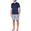 Julipet Uomo JAC660 Forli Pigiama Corto Serafino in Popeline e Luxury Jersey (52, 141 quadretto)