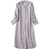 Generic Camicia da notte per anziani, da donna e inverno, in cotone, taglie forti, pigiama e abbigliamento da casa, grigio., M