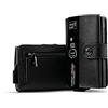 SLim Porta Carte di Credito Schermato Portafoglio Uomo Rfid Portatessere Anticlonazione Donna Portacarte Uomo (Saffiano Nero, Con Zip)