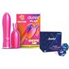 Durex Vibratore 2in1, Massaggiatore Stimolante per Donna per Sensazioni Intense - 1 PZ + dadi dell'amore Durex 2024