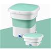 KJHYYPP Lavatrice per Biancheria Intima, Mini Lavatrice Portatile, Lavatrice Piccola, Lavatrice Pieghevole ad Alta Potenza da 40 W, Rosa (Green)