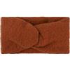 styleBREAKER Fascia per capelli da donna in maglia fine con nodo a torsione | scaldacollo invernale caldo con superficie morbida | fascia elastica paraorecchie larga 15 cm, colore:Cognac