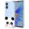 UPLAI Cover per OPPO A17 / OPPO A17K, Ultra Sottile Morbido TPU Silicone Antiurto Custodia Modello di Pittura, Elegante Semplice Carino Trasparente Caso.Panda