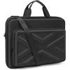 MOSISO 15-15,6 Pollici Custodia Rigida Laptop, 16 Pollici Borsa Computer Uomo Donna Compatibile con Macbook, HP, Dell, Lenovo, Asus, Notebook, Borsa PC Con Tasca Frontale e Tracolla, Nero