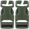 WarmHeartting 2pcs SRB 2.5CM Fibbia a sgancio Laterale per Gilet da Caccia Chest Rig Gear per Aggiungere Cinturino Pals Molle Webbing Connector