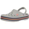 Crocs Crocband, Zoccoli Unisex - Adulto, Light Grey/Navy, 39/40 EU