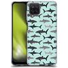 Head Case Designs Licenza Ufficiale Andrea Lauren Design Squali Sea Animals Custodia Cover in Morbido Gel Compatibile con Samsung Galaxy A12 (2020)