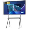 TouchWo 86 Touchscreen Monitor Lavagna Interattiva, Lavagna Elettronica 4K con Android 11 RAM 4GB+ ROM 32GB, Display per Segnaletica Digitale per Ufficio, Aula