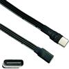 WOURRD Cavo di ricarica piatto USB C Tipo C maschio a femmina 18W Cavo di prolunga di ricarica 480mbps Adattatore di trasmissione ad alta velocità
