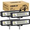 RIGIDON 4x 6 pollici 16cm 24W faretti led moto, barra luce, faro da lavoro