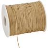 PH PandaHall 160m Filo di Cotone Cerato 1mm Cordino Cerato per Macramè Filo di Cera Marrone Oro per Perline Bracciale Collana Gioielli Creazione Artigianato Fai Da Te Kontting