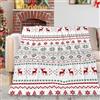 Liligada Decorazioni Natalizie - Coperta con renna natalizia Coperta con alce natalizio, morbide coperte natalizie bianche sfocate e copriletto per divano, divano, letto (40 x 50, #01)