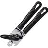 Westmark Apriscatole con alza-tappo, Lunghezza: 20,8 cm, Acciaio/Plastica, Gentle, Nero, 28402270
