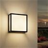 EBION Applique Da Esterno E27 40w, Lampada Da parete Esterno Moderno Alluminio, IP54 Impermeabile Quadrata lampada da giardino, Antracite, Lampadina Non Inclusa