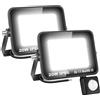 SKYWORLD 2 Pezzi Faretto LED da Esterno con Sensore di Movimento 20W, 2000LM Lampada di Sicurezza, IP66 Impermeabile Proiettore LED per Parcheggio Ingresso Corridoio Garage, Bianco Freddo 6000K