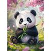 CEOVR Panda Diamond Painting Kit completo, Kit Diamond Painting 5D, Panda y Flores Pintura Diamante 5D 30x40 cm, Pintura de Diamantes para Adultos, Animales Lindos