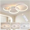 MOUNM Lampadario Dimmerabile 3000K-6000K, Plafoniera LED Soffitto, 45W 3800lm