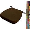 Lsjoaw 1 pezzo cuscini per sedie da cucina antiscivolo con laccetti memory foam Cuscini Sedia 40X38X33X3cm Cuscini di Seduta cuscino per sedia da pranzo,Color#20 Dark Brown