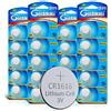 GutAlkaLi 20 pile a bottone al litio CR1616 3 V CR1616 al litio