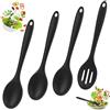 Kayqbonke 4 Pezzi Cucchiaio Silicone Cucina, 20cm Mestoli Cucina Silicone per Mescolare, Senza BPA, Mestolo Cucina Silicone per Cucinare, Cuocere, Mescolare e Servire