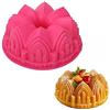 Holzsammlung Stampo per torta con corona di castello, in schiuma anti-aderente silicone, per feste in famiglia, tra amici