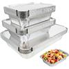 Huhemy 32 pezzi Vaschette Alluminio,Teglie Alluminio Usa e Getta da 2200ml/1100ml/700ml,Vaschette Alluminio con Coperchio,Per grigliare in alluminio per cucinare, arrostire, cuocere.
