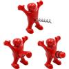 Tiardey 3 Pezzi apribottiglie Uomo Rosso, apribottiglie Uomo, cavatappi Bottiglia di Vino, apribottiglie Birra, cavatappi Divertente per Compleanno/Vacanze