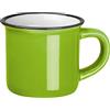 noTrash2003 Set di 4 tazze da caffè espresso in stile vintage retrò, in ceramica, con look nostalgico da 60 ml (Verde (4))