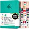 Clever Fox Budget Planner - Expense Tracker Notebook. Monthly Budgeting Journal, Finance Planner & Accounts Book to Take Control of Your Money. Undated - Start Anytime (Aquamarine, A5 (14.25 X 21 cm))