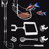 Niuohoy Set di Tubi e Piatti per l'alimentazione dei gamberetti, tubo alimentatore gamberetti Cibo gamberetti set di vassoio per mangime assemblato per acquario, gamberetti