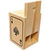 topolenashop Scatola per carte da gioco a doppio scomparto in legno, realizzata a mano, portacarte, ideale per tenere in ordine i mazzi di carte, riporre 2 mazzi di carte francesi napoletane scala 40 burraco poker