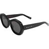 MARNI Ulawun Vulcano Black Occhiali da sole, Adulti Unisex, Nero (Nero) Taglia Unica
