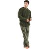 TRAMAS+ Pigiama Invernale da Uomo, Pigiama Coraline con Maniche Lunghe in Pile e Pantaloni Lunghi, Set Pigiama Confortevole e Caldo - Pigiama Invernale da Uomo- M, Nitari