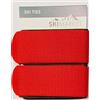 SkiMarket Manbi SkiMarket - Coppia di fascette da sci Jumbo, 7 colori incredibili (rosso)