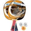 Schildkröt Set da Ping Pong Appelgren 300, 2 Racchette, Spugna da 1 mm, 3 Palline, in un blister, 788634