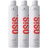 Schwarzkopf, 3 flaconi di lacca spray per capelli Osis+ Freeze da 500 ml, per una forte tenuta