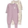 Name it baby Nbfnightsuit 2P Zip FF Sand Rabbit Noos, Sabbia Estiva, 4 Anni (Pacco da 2) Donna