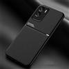 COMAKU Cover per Honor 90 Lite 5G, Ultrasottile PU + TPU Silicone Antiscivolo Antiurto Case Con Texture Bumper Custodia Cover - Nero