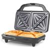 Salter Tostiera - Tostapane antiaderente a riempimento profondo, cuoci 2 panini tostati insieme, pressa per grill a 4 fette, controllo automatico della temperatura, 900 W
