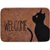 volumoon Zerbino di Benvenuto Personalizzato, 60x40CM Zerbino Antiscivolo e Lavabile, Zerbino Ingresso Casa, Tappeto per Porta, Animale Tappetino, Zerbino Ingresso per Esterno e Interno (DEJIO98)